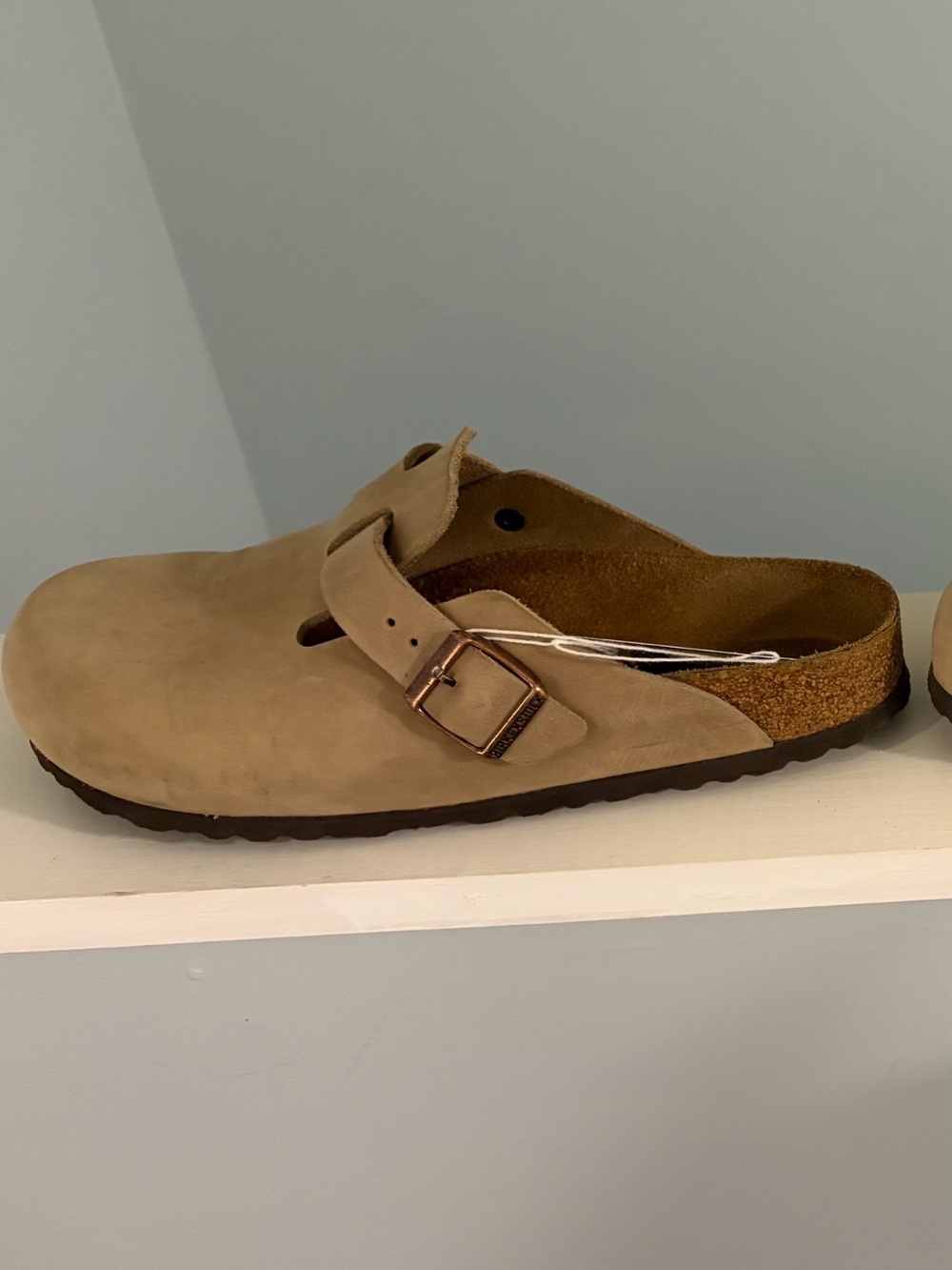Birkenstock Boston Oiled Leather Clogs in Tobacco Brown - Picture 5 of 10